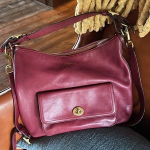 Coach maroon tote/crossbody